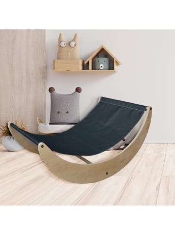 Woody Kids Schommelstoel beige/zwart - (B)90 x (H)60 x (D)43 cm