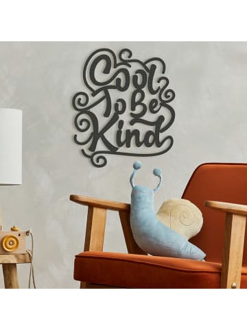 hippodino Wanddecoratie "Cool to be kind" zwart - (B)35 x (H)40 cm