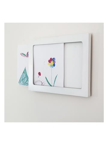 hippodino Bilderrahmen in Weiß - (B)34 x (H)25 cm