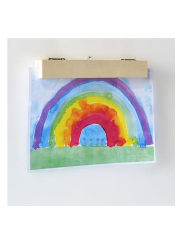 hippodino Bildaufhänger in Natur - (L)25 x (B)8 x (T)3,6 cm