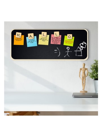 hippodino Magnettafel mit Zubehör in Schwarz - (L)50 x (B)20 x (T)1 cm