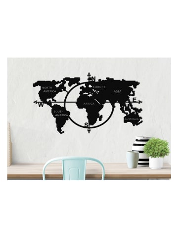 hippodino Wanddekor in Schwarz - (B)100 x (H)56 cm