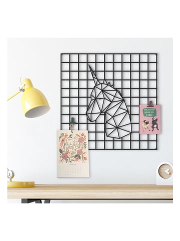 hippodino Wanddekor in Schwarz - (B)50 x (H)50 cm