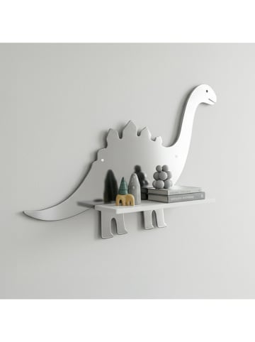 Woody Kids Regał ścienny w kolorze srebrno-białym -  33 x 25 x 10 cm