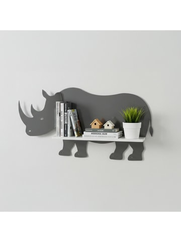 Woody Kids Wandmeubel grijs/wit - (B) 33 x (H) 25 x (D) 10 cm