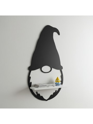 Woody Kids Wandregal in Schwarz/ Weiß - (B) 25 x (H) 33 x (T) 10 cm