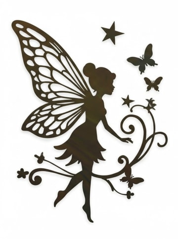 Woody Kids Wanddecoratie zwart - (B)33 x (H)33 cm