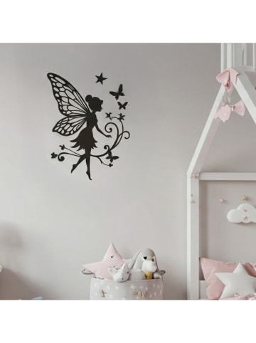 Woody Kids Wanddecoratie zwart - (B)33 x (H)33 cm