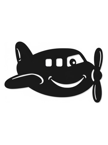 Woody Kids Wanddecoratie zwart - (B)33 x (H)20 cm