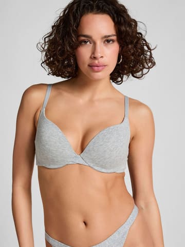 Hunkemöller Biustonosz push-up w kolorze szarym