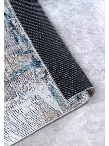 Elle Decoration Dywan "Malard" w kolorze biało-złoto-niebieskim