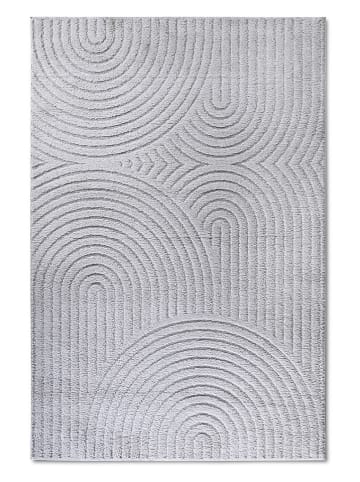 Elle Decoration Hochflor-Teppich "Panglao" in Hellgrau