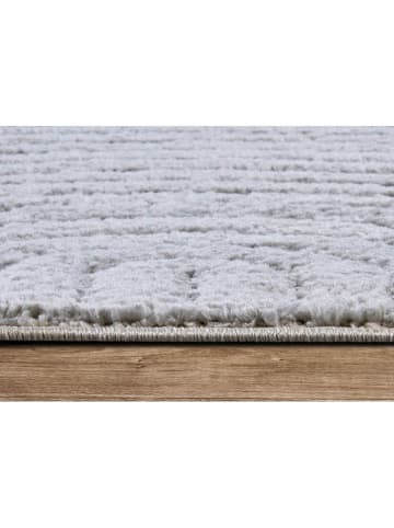 Elle Decoration Hochflor-Teppich "Panglao" in Hellgrau