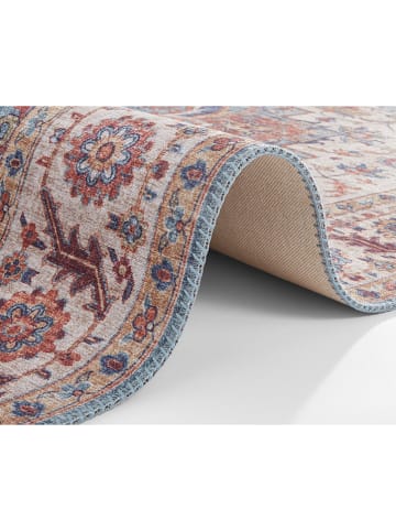 Nouristan Geweven tapijt "Anthea" blauw/rood