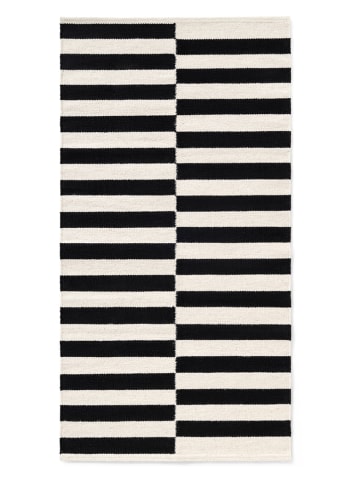 Hanse Home Wollen tapijt "Donna" zwart/wit