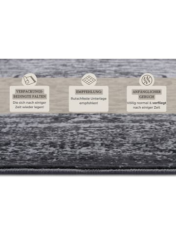 Hanse Home Laagpolig tapijt "Méridional" grijs