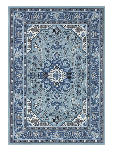 Nouristan Laagpolig tapijt "Isfahan" blauw