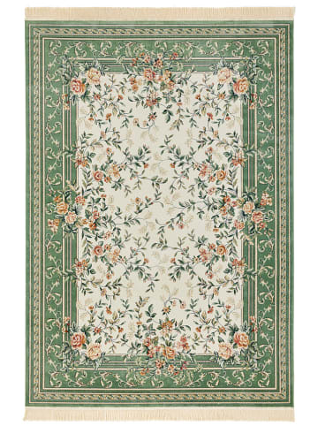 Nouristan Dywan tkany "Antik Flowers" w kolorze kremowo-zielonym