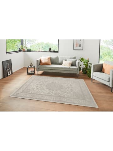 WHITE LABEL Geweven tapijt "Täbris" beige/antraciet