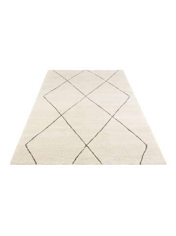 Elle Decoration Laagpolig tapijt "Massy" crème