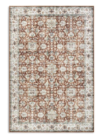 Elle Decoration Kurzflor-Teppich "Saveh" in Rot/ Creme