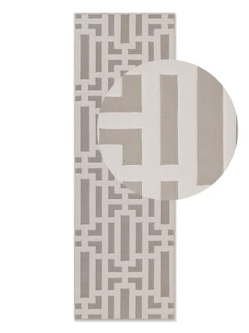 Elle Decoration Kurzflor-Teppich "Perles" in Creme/ Grau