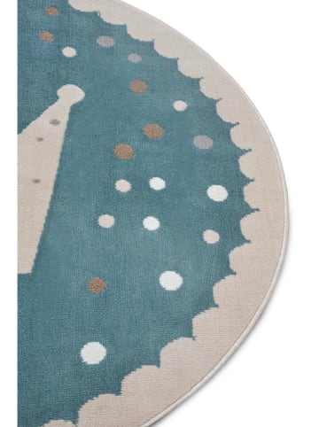 Hanse Home Laagpolig tapijt "Crown" blauw/crème