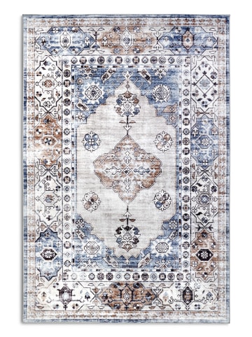 Hanse Home Kurzflor-Teppich "Asya" in Blau/ Kupfer