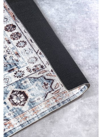 Hanse Home Kurzflor-Teppich "Asya" in Blau/ Kupfer