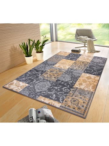 Hanse Home Laagpolig tapijt "Bloques" blauw/lichtbruin