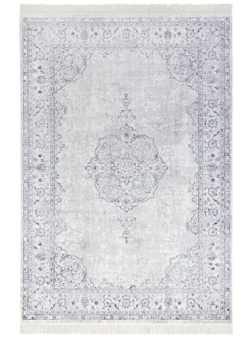 Hanse Home Webteppich "Oriental Vintage Medaillon - Samt" in Hellblau