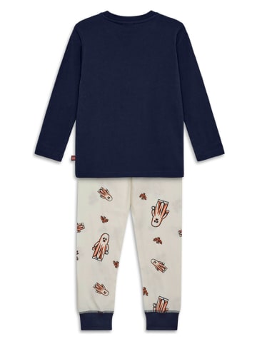 LEGO Pyjama "Agan" in Dunkelblau/ Creme