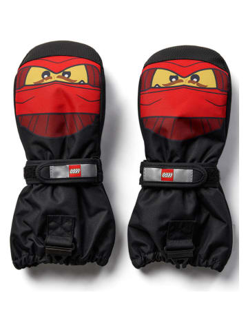 LEGO Ski-/Snowboardwanten "Agan" zwart/rood