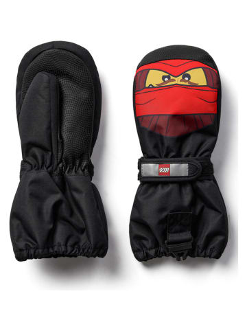 LEGO Ski-/Snowboardwanten "Agan" zwart/rood