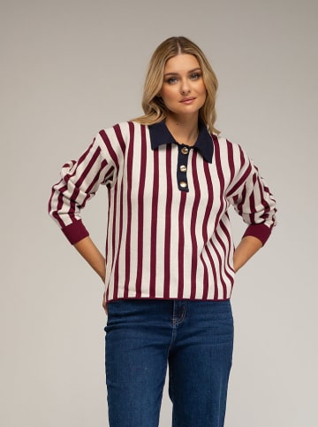Tantra Pullover in Creme/ Bordeaux