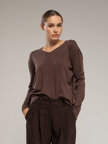 Tantra Sweter w kolorze brązowym