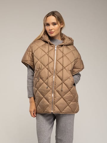 Tantra Doorgestikte jas beige