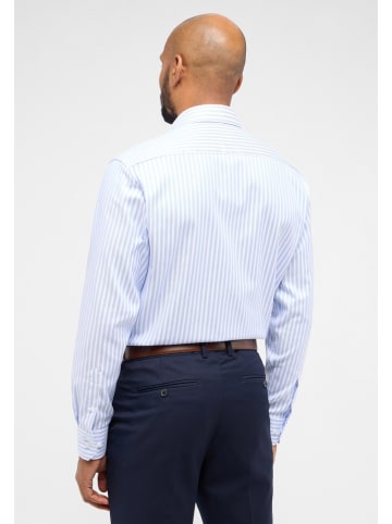 Eterna Blouse - modern fit - lichtblauw/wit