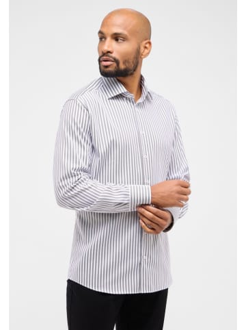 Eterna Blouse - modern fit - bruin/wit