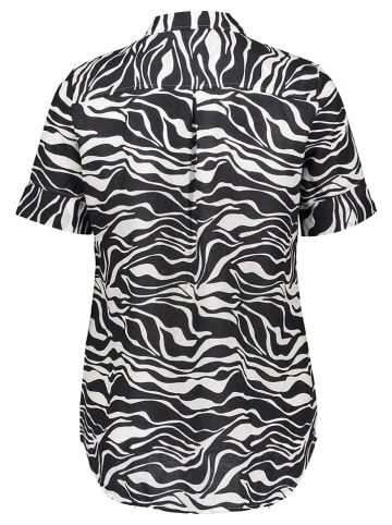 Eterna Koszula - Regular fit - w kolorze biało-czarnym