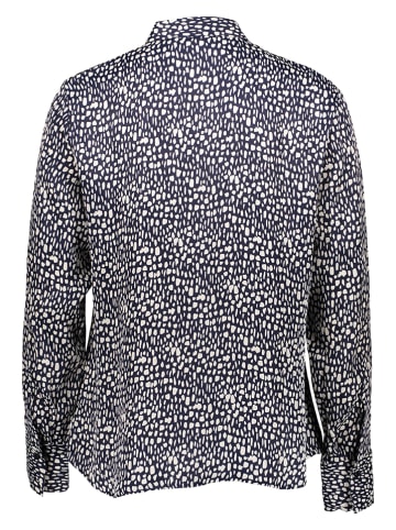 Eterna Blouse donkerblauw/wit