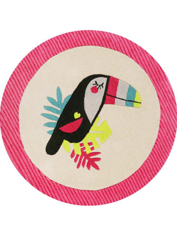 ESPRIT Kurzflor-Teppich "Toucan" in Pink/ Creme