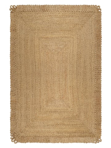 Green Looop Jute tapijt "Loop June" lichtbruin