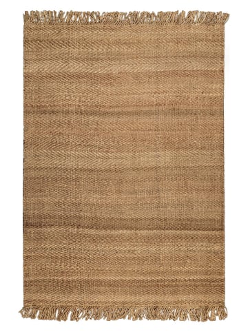 Green Looop Jute tapijt "Loop Dhurry" lichtbruin