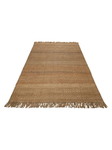 Green Looop Jute tapijt "Loop Dhurry" lichtbruin