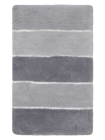 Homie Living Hochflor-Badvorleger "Rio Marina" in Grau/ Silber