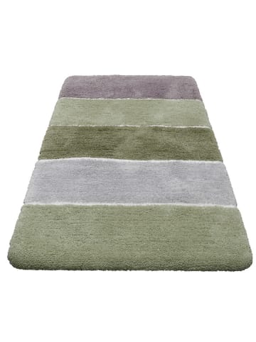 Homie Living Hoogpolige badmat "Rio Marina" groen/grijs