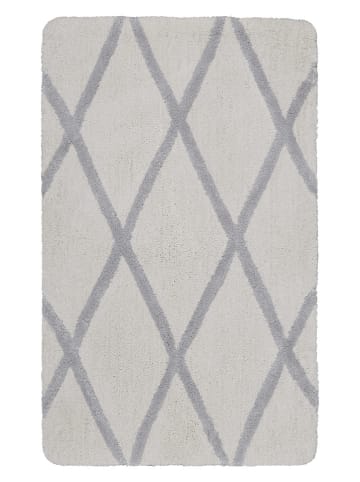 Homie Living Dywanik łazienkowy "San Bosa" w kolorze srebrno-beżowym