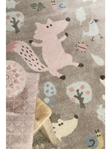 Sigikid Laagpolig tapijt "Forest" taupe/lichtroze