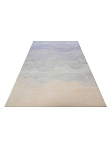 Smart Kids Woll-Teppich "Mika" in Hellblau/ Creme